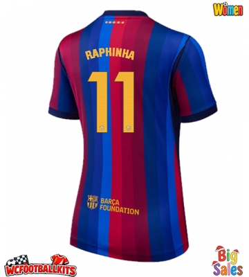 Barcelona Raphinha Belloli #11 Replica Home Stadium Shirt for Women 2026-27 Short Sleeve